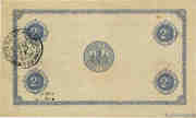 2 Francs - Chambre de Commerce de Monluçon-Gannat (03) – reverso