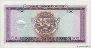 500 Escudos - reverso
