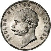 1 vereinsthaler Adolph (Visite de la monnaie - Piedfort) – avers