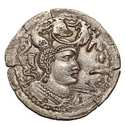 Silver Drachm, Anonymous, 500 - 550, Kapishi – avers