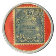 25 Centimes (encapsulated postage WWI) -  avers