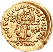 1 Tremissis - Anonymous / In the name of Justinian I, 527-565 -  voorzijde