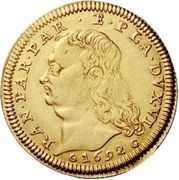 1 Doppia - Ranuccio Farnese II – anverso