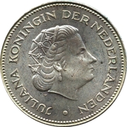 10 Gulden - Juliana (Liberation) -  аверс