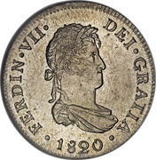 2 Reales - Ferdinand VII (2nd type) - anverso