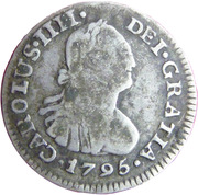 ½ Real - Charles IV (Numeral IIII) – dritto
