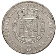 5 Lire - Victor Emmanuel I – Rückseite