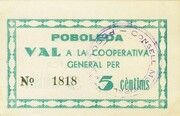 5 Céntimos (Poboleda) – avers