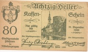 80 Heller (Pöchlarn) – avers
