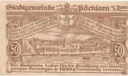 50 Heller (Pöchlarn) – revers