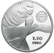 7½ Euros (Sport Heroes - Eusébio; Proof issue) -  anverso