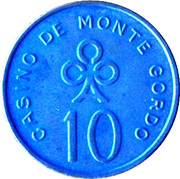 10 Escudos - Casino de Monte Gordo – аверс