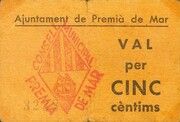 5 Céntimos (Premià de Mar) – dritto