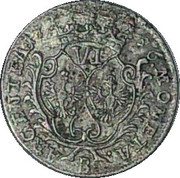 6 Gröscher - Frederick II – achterkant