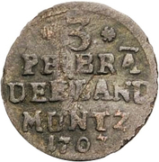 3 pfennig - Friedrich I – revers