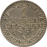 1 silbergroschen - Friedrich Wilhelm IV – revers