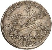 ½ Thaler - Frederick II – реверс