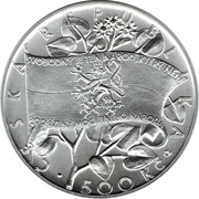 500 Korun (Czechoslovak National Council) – аверс