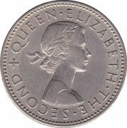 1 Shilling - Elizabeth II (1st portrait) -  Vorderseite