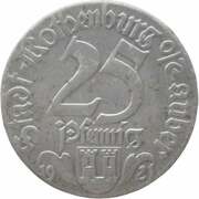 25 pfennig - Rothenburg ob der Tauber – avers