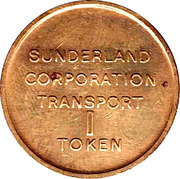 1 Token - Sunderland Corporation Transport -  anverso