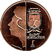 1 Cent - Beatrix Saint Eustatius – avers