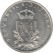 1 lire – avers