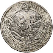 1 Thaler - John Frederick, Henry and John Ernest -  anverso
