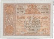 1 Pound (Bank of Scotland) – dritto