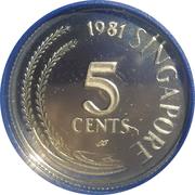 5 Cents (Silver Proof Issue) – voorzijde