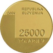 25 000 Tolarjev (Town of Bled mention) -  avers