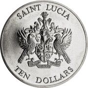 10 Dollars - Elizabeth II (Battle of the Saints) - Vorderseite