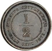 ½ Cent - Victoria - reverso