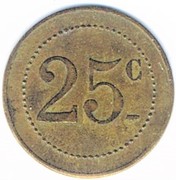 25 centimes - Orangerie, E. Clément - Strasbourg [67] – revers