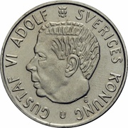 2 kronor Gustav VI Adolf -  avers