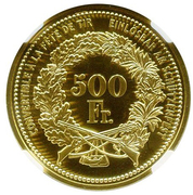 500 Francs – revers