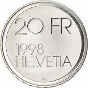 20 Francs (Conrad Ferdinand Meyer) – Vorderseite