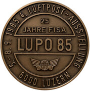 Exposition de l'aviation postale "LUPO 85" (Lucerne) – avers