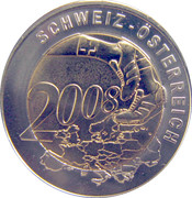 Medal - UEFA Euro 2008 (Switzerland) – achterkant