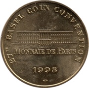 Monnaie de Paris Tourist Token- 27th Basel coin convention 1998 – dritto