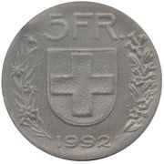 5 francs (Kinderspiel) – revers