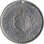 Fête fédérale de chant (Neuchâtel) – avers