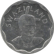 20 cents - Mswati III (grand module) – avers