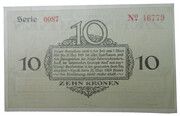 10 Korun Bodenbach-Tetschen – achterkant