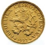 1 Koruna (Trial Strike) – anverso