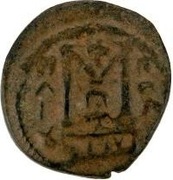 Fals - two standing figures type - 680 AD (Arab-Byzantine) – revers