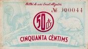 50 Céntimos (Vallcebre) – rovescio