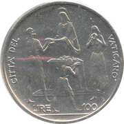 100 Lire - Paul VI (FAO) – reverso