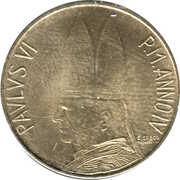 20 lires Paul VI -  avers