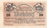 20 Heller (Viehdorf) – аверс